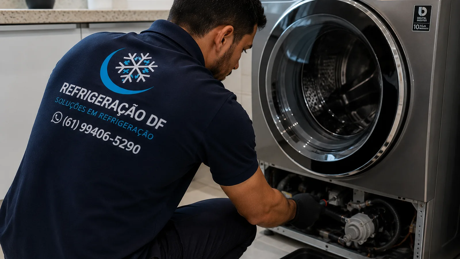 Máquina de lavar não escoa água em Ceilândia