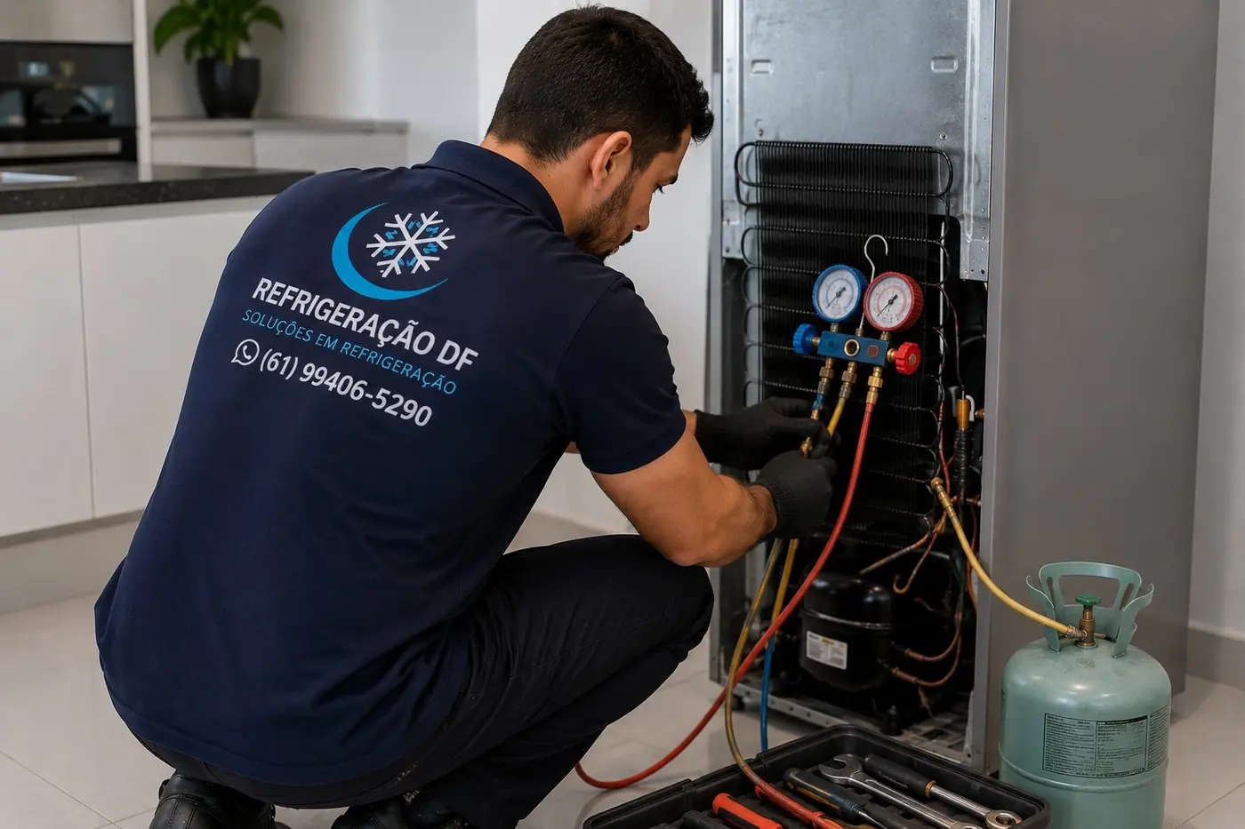 Avaliação e troca de compressor em Ceilândia